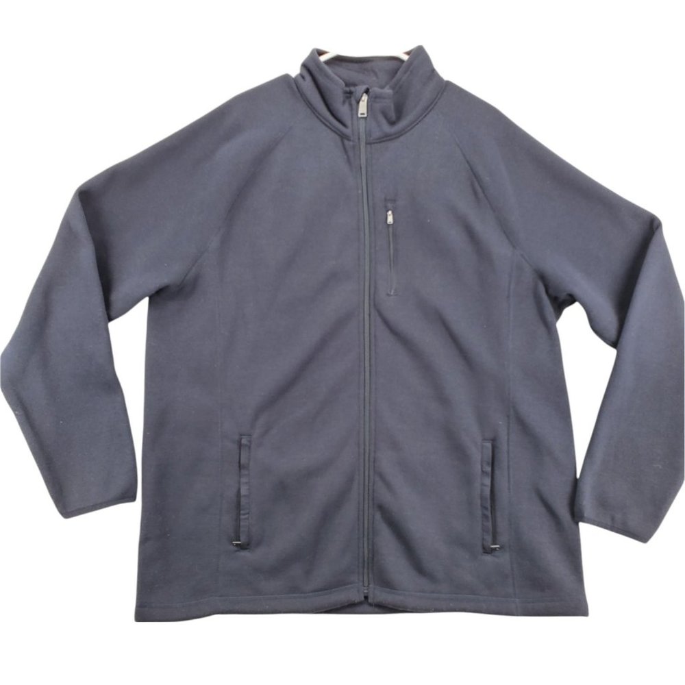 SWISS TECH Jacket Men's Long Sleeve Full Zip High Neck Outdoors Black XL